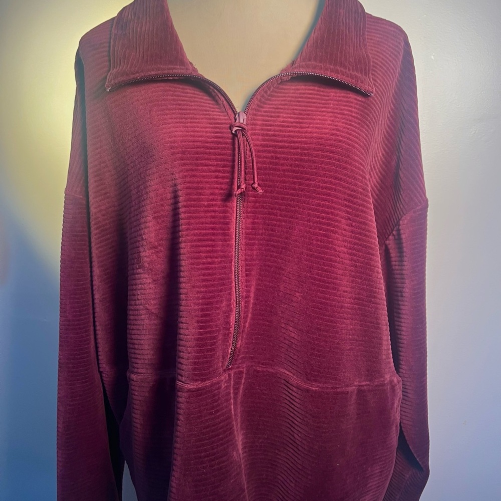 Lands End Red Oversized Top - Picture 7 of 14